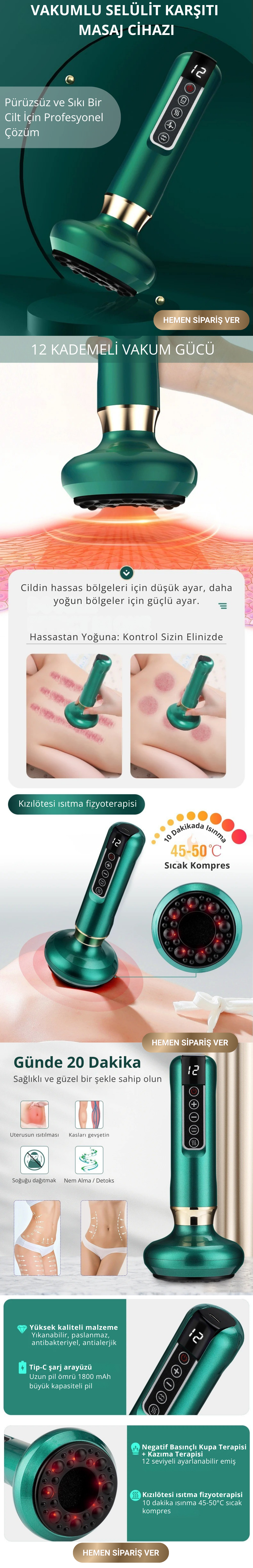 Vakumlu Selülit Cihaz